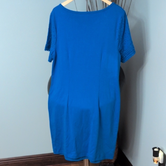 Talbots Cobalt Blue Short Sleeve Tunic - Picture 3 of 7